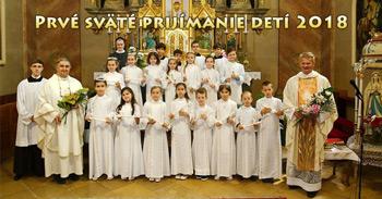 Prvé sväté prijímanie detí v roku 2018
