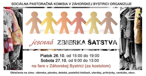 Jesenná zbierka šatstva